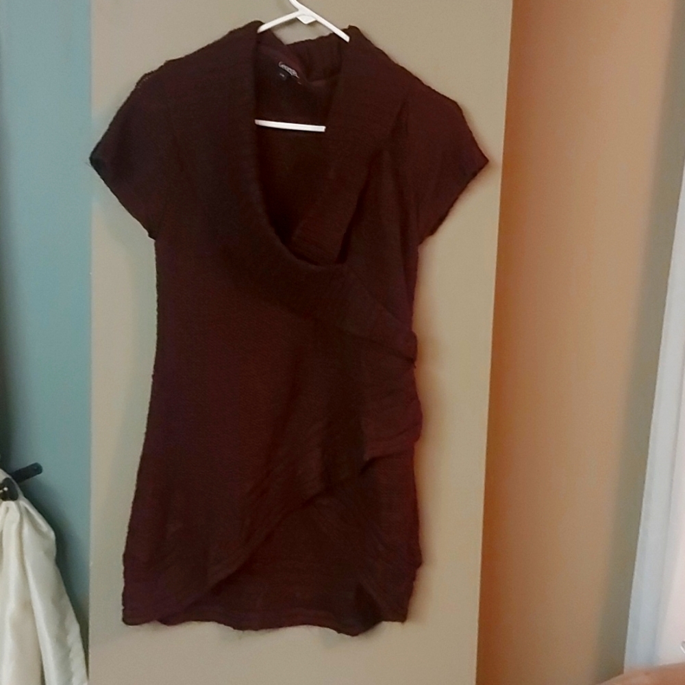 Large Maroon long shirt, formal